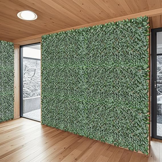 Patio Paradise 3'x2'-1Pc Faux Ivy Fence Privacy Screen Artificial Greenery Wall Backdrop,Fake Grass Wall Panels for Outside Apartment Balcony,Vine Leaf Decor for Outdoor Patio Chain Link