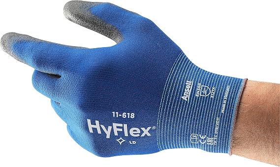 Ansell HyFlex 11-618 Nylon Light Duty Multi-Purpose Glove with Knitwrist