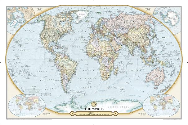 National Geographic: Special Edition World Wall Map - Laminated (46 x 30.5 inches) (National Geographic Reference Map)