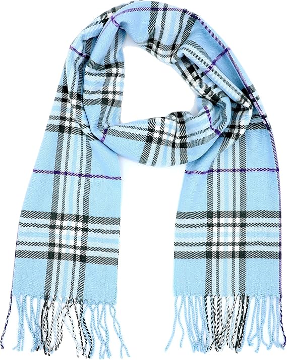 Achillea Cashmere Feel Tartan Plaid Scarf - Classic Winter Scarf for Men & Women, Scottish Heritage Holiday Gift