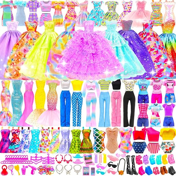 116 Pack Doll Clothes and Accessories for 11.5 inch Doll