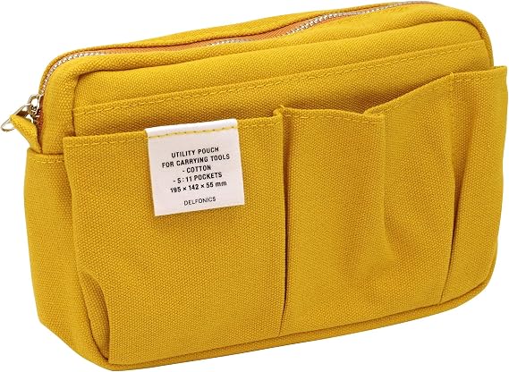Delfonics Inner Carrying Case: 7.7 in. x 5-1/2 in. (Yellow) / small