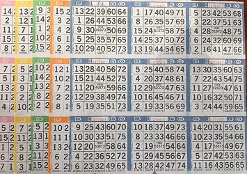 The Ticket Gurus Bingo Paper Game Cards - 9 Cards - 5 Sheets - 200 Books
