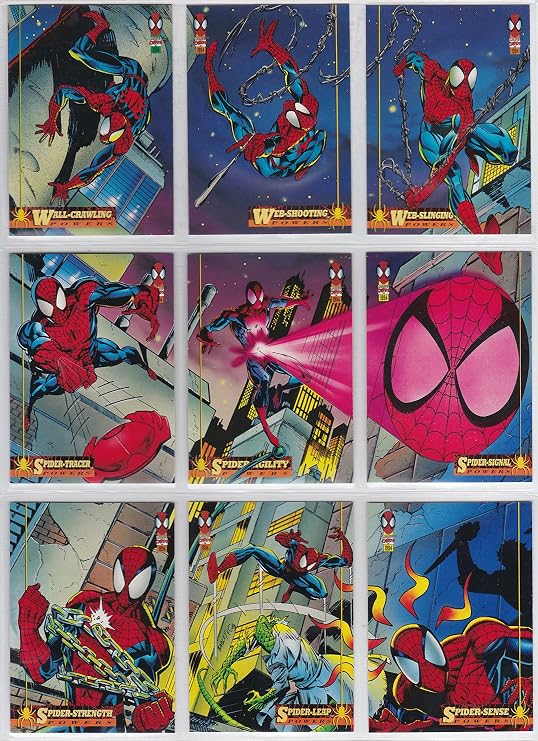 Impel 1994 Fleer Amazing Spider-Man Base Set of 150 Cards, Marvel, X-Men