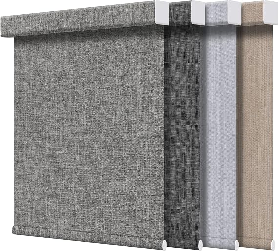 Grandekor Blackout Roller Shades for Indoor Windows Custom Sizes & Colors