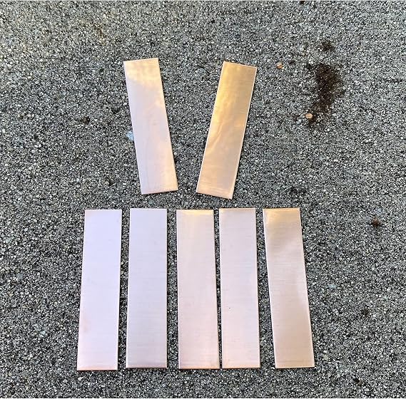 3" x.75" Rectangular Raw Copper Stamping Blanks - 16oz Copper (10 Pack)