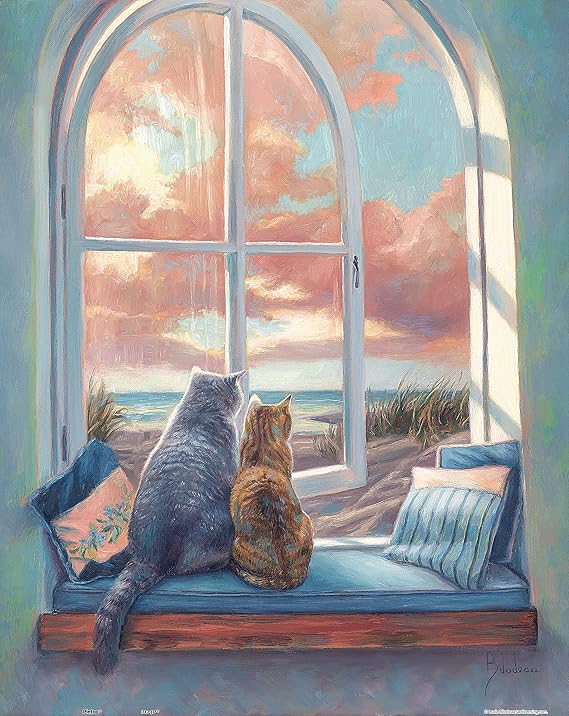 Pintoo Jigsaw Puzzles 500 Piece for Adults - Lucie Bilodeau - Enjoying the View Beautiful Plastic Puzzle for Home Decor Zero Dust Easy Storage [H2283]